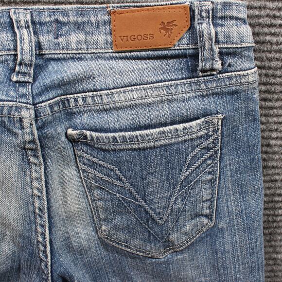 VIGOSS Jeans Women's 1 Blue Slim Straight Stretch - Picture 6 of 8